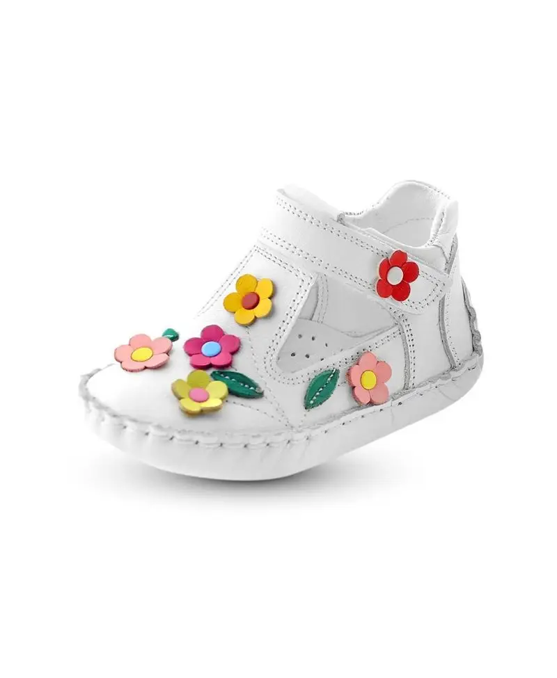 Hakiki Deri Kız Bebek Çocuk Ortopedik Ayakkabı